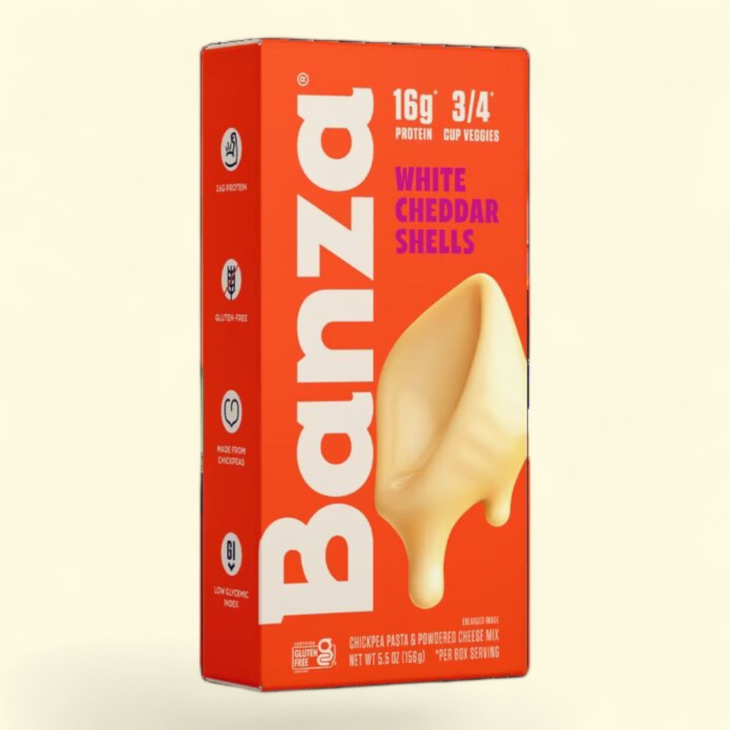 Banza Shells & White Cheddar, 5.5oz