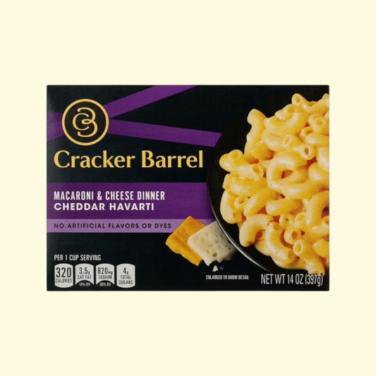 Cracker Barrel Cheddar Havarti Mac N Cheese, 14 oz — authentic US product shipped worldwide by Treatspree