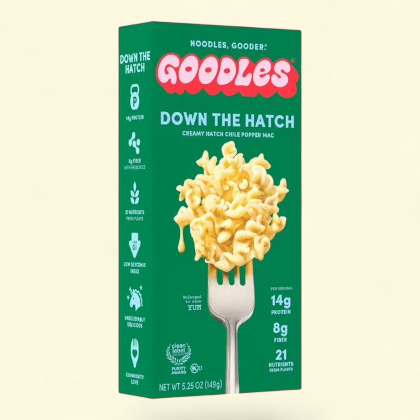 Goodles Mac & Cheese Down the Hatch Noodles, Cheddar Chile Popper, Fusilli, 5.25 oz