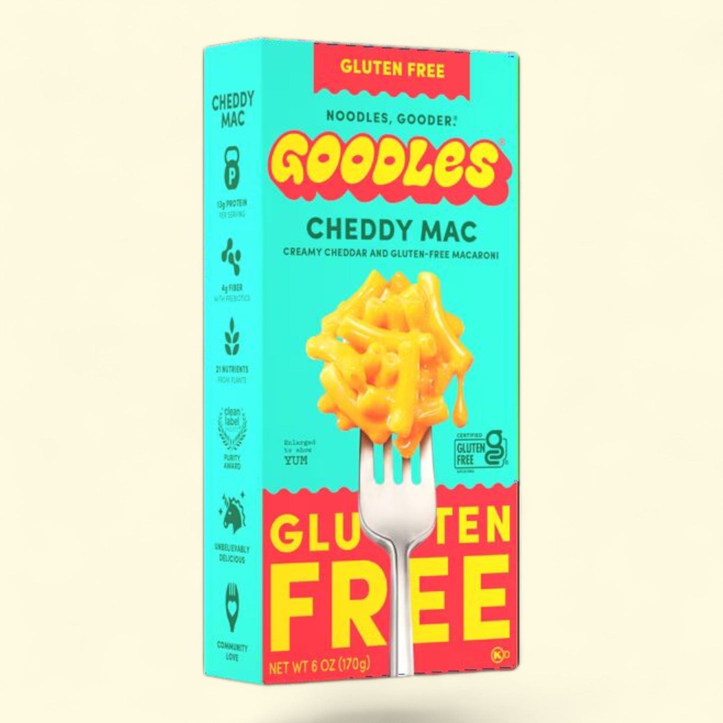 GOODLES Cheddy Mac Creamy Cheddar Protein Macaroni Noodles & Cheese, 6oz