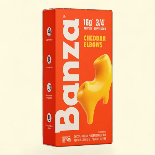 Banza Mac and Cheese, Elbows & Cheddar, 5.5oz