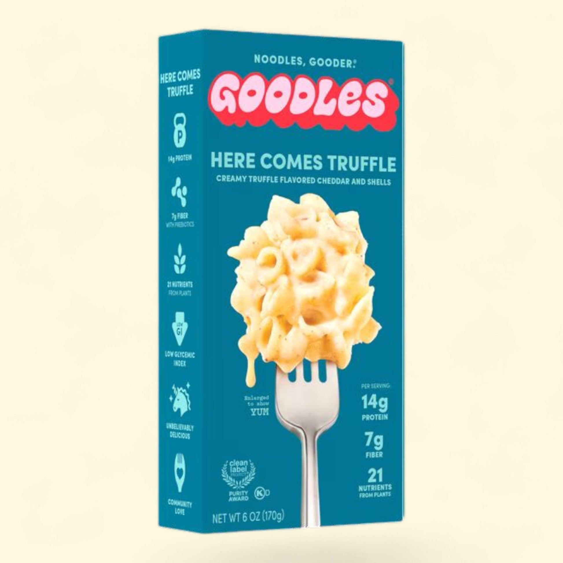Goodles Mac & Cheese Here Comes Truffle, Creamy Black Truffle Chedd... — authentic US product shipped worldwide by Treatspree
