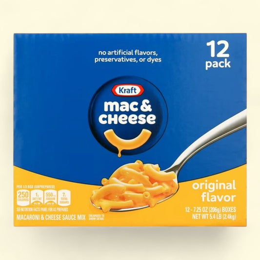 Kraft Mac & Cheese, 12 ct Pack, 7.25 oz