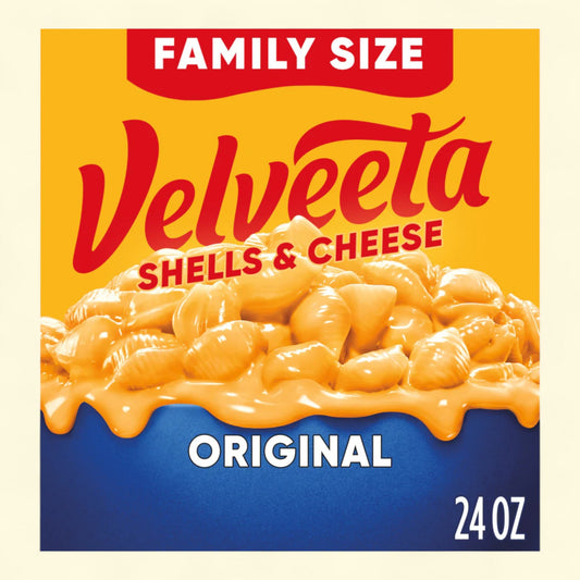 Velveeta Shells and Cheese Original Macaroni and Cheese Dinner, Value Size, 24 oz