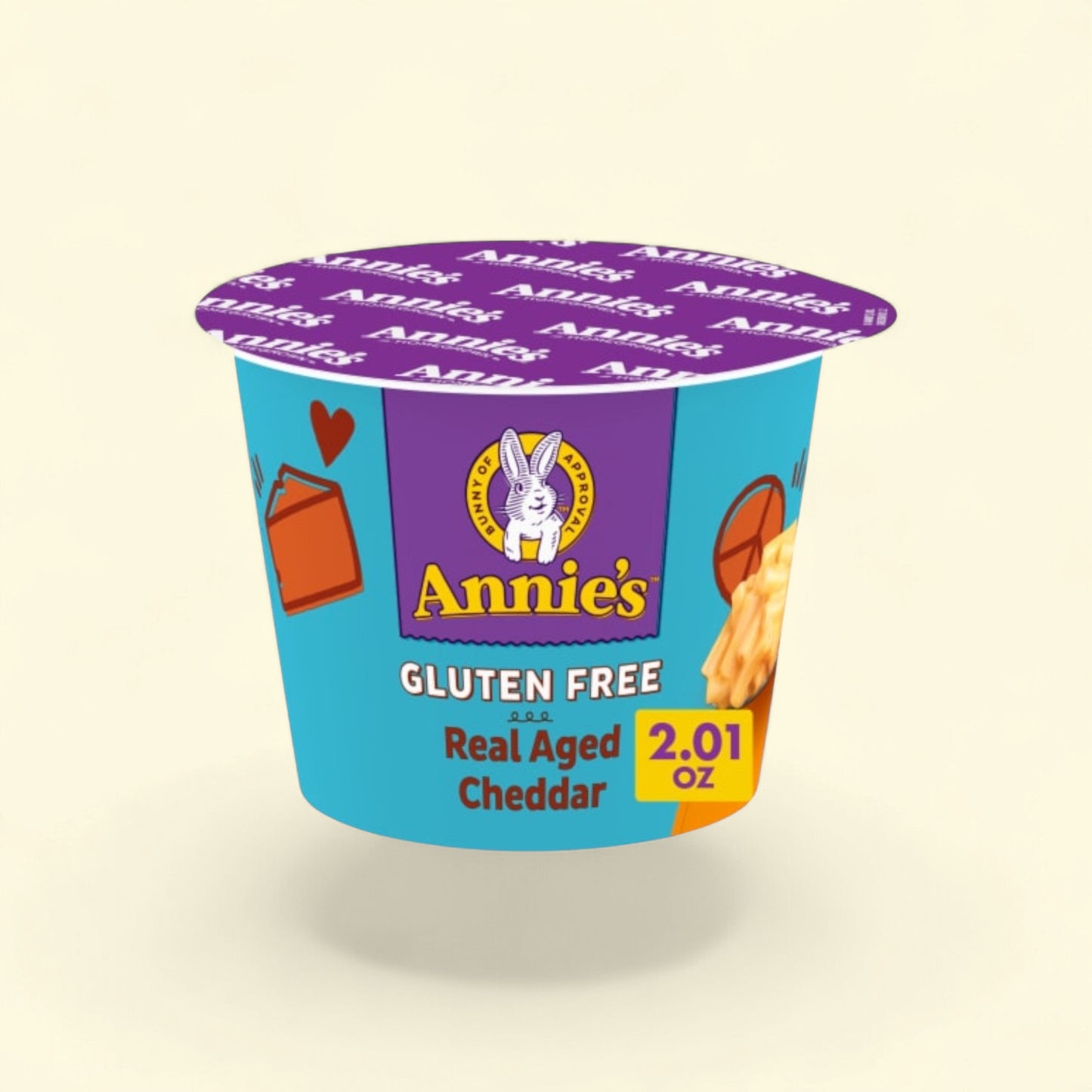Annie's Real Aged Cheddar Mac N Cheese, Cup, 2.01 oz — authentic US product shipped worldwide by Treatspree