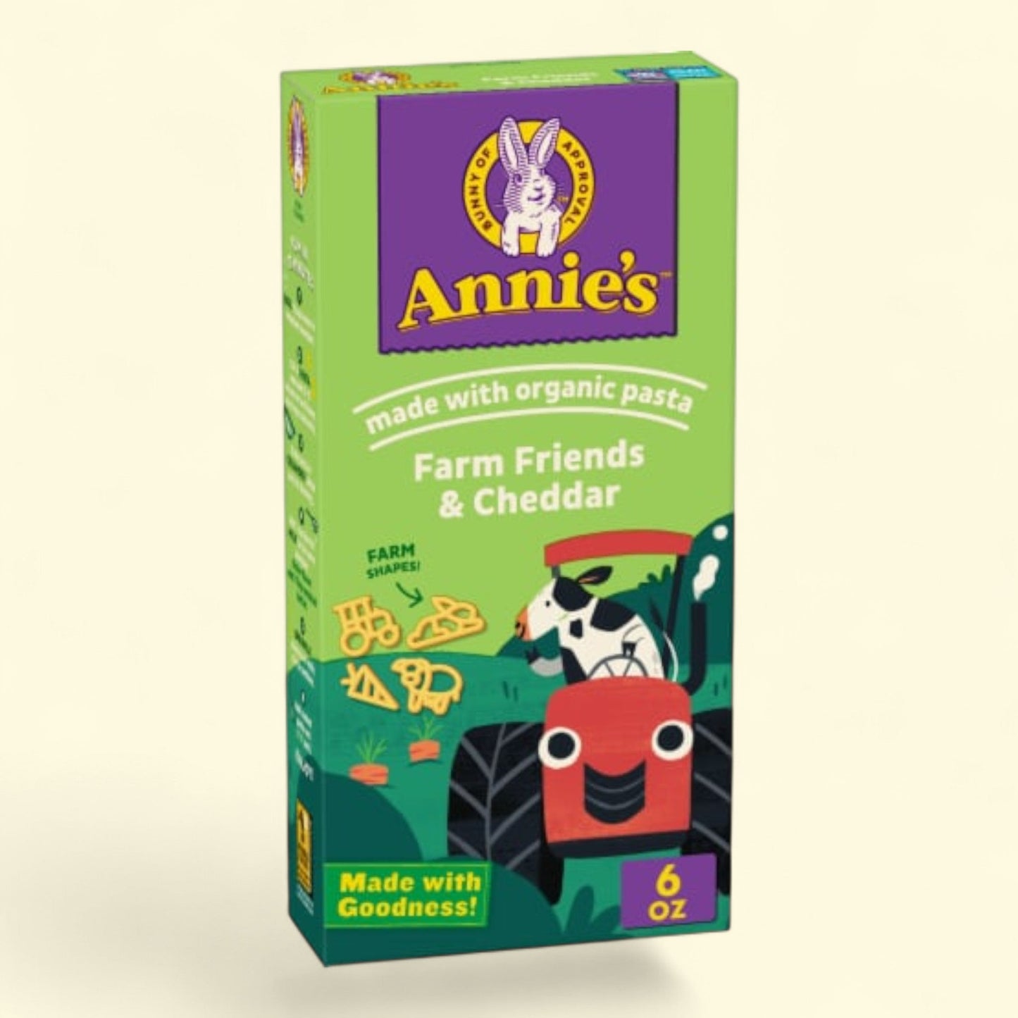 Annie's Farm Friends Pasta Shapes Cheddar Macaroni and Cheese, Organic, 6 oz