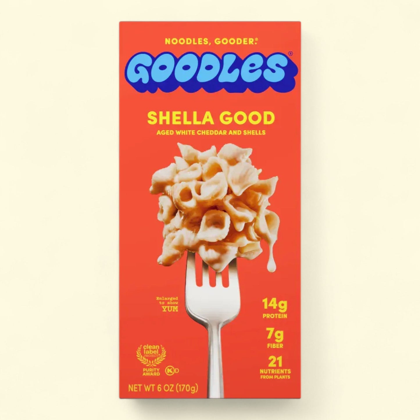 Goodles, Shella Good White Cheddar and Shells Macaroni & Cheese, 6 oz