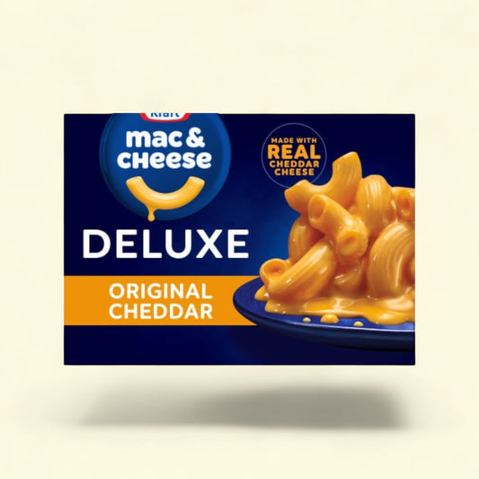 Kraft Deluxe Original Cheddar Mac N Cheese, 14 oz. — authentic US product shipped worldwide by Treatspree
