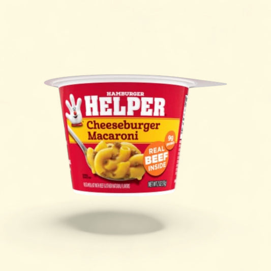 Hamburger Helper Cheeseburger Macaroni, Microwave Cup, 2 oz — authentic US product shipped worldwide by Treatspree