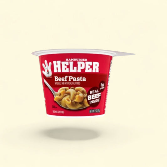 Hamburger Helper Beef Pasta, Cup, 2 oz — authentic US product shipped worldwide by Treatspree