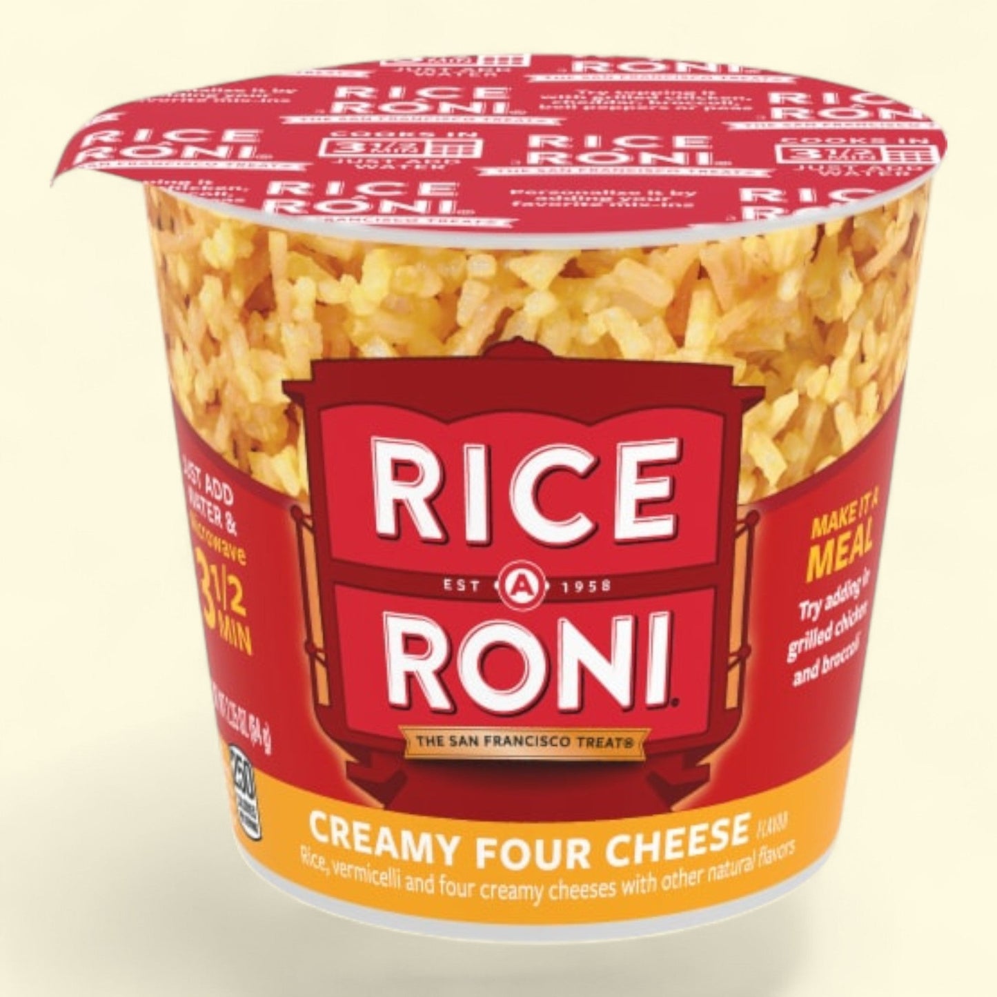 Rice-A-Roni Vermicelli Four Cheese Rice Cup, 2.25 oz.