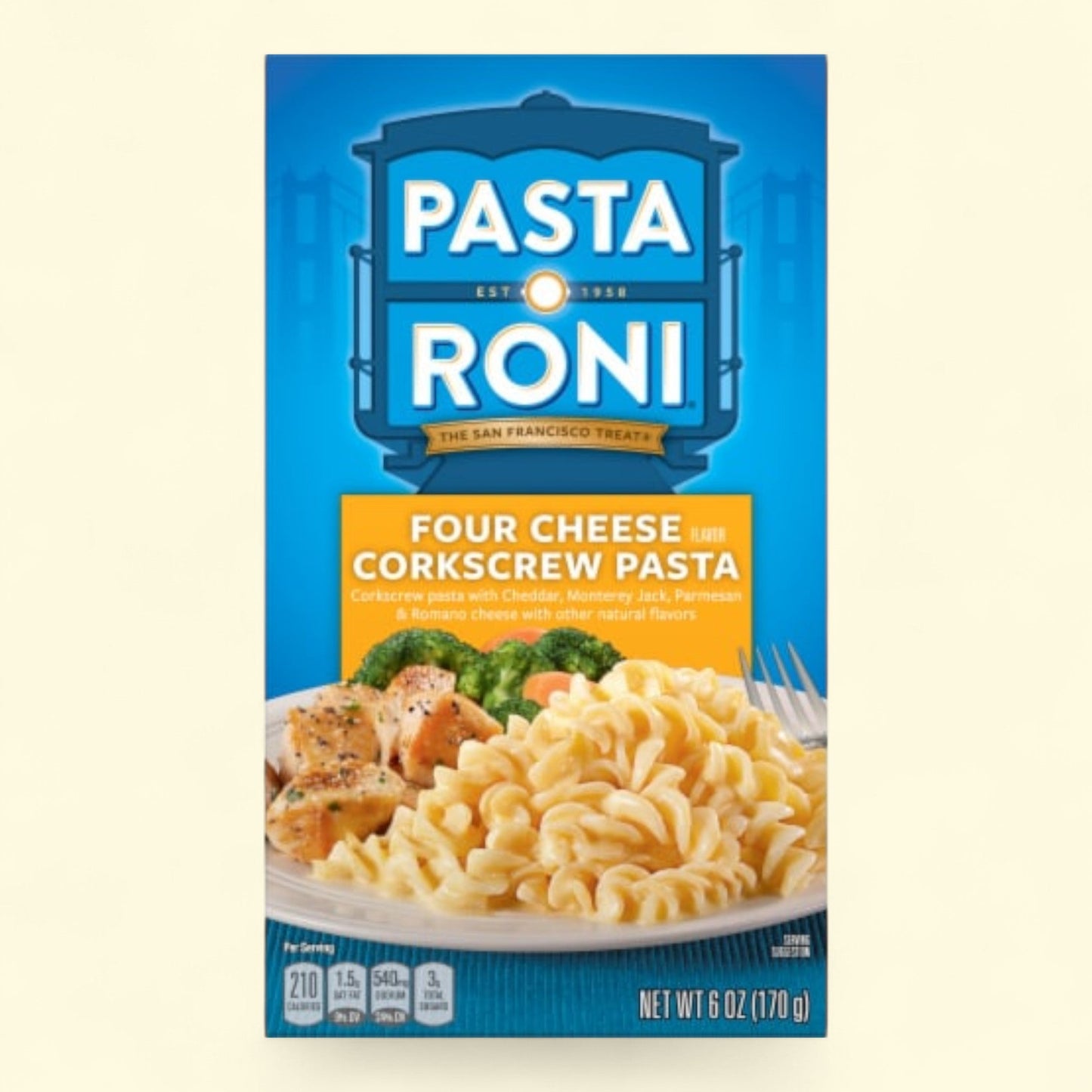 Pasta Roni, Four Cheese Corkscrew Pasta Mix, 6 oz