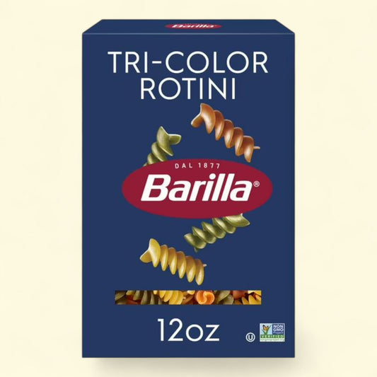 Barilla Tri-Color Rotini Pasta, 12 oz