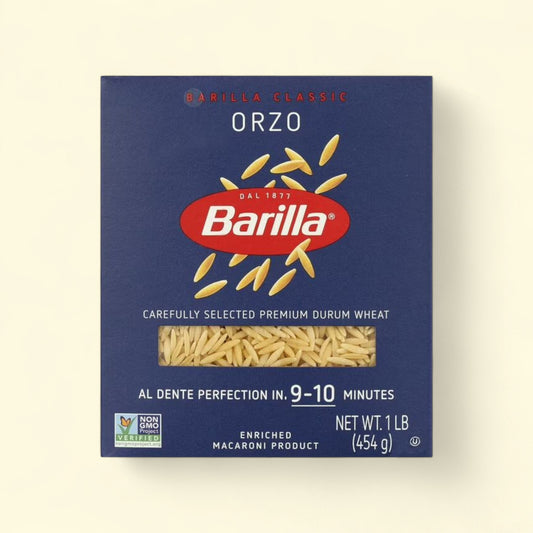 Barilla Orzo Pasta, 16 oz — authentic US product shipped worldwide by Treatspree