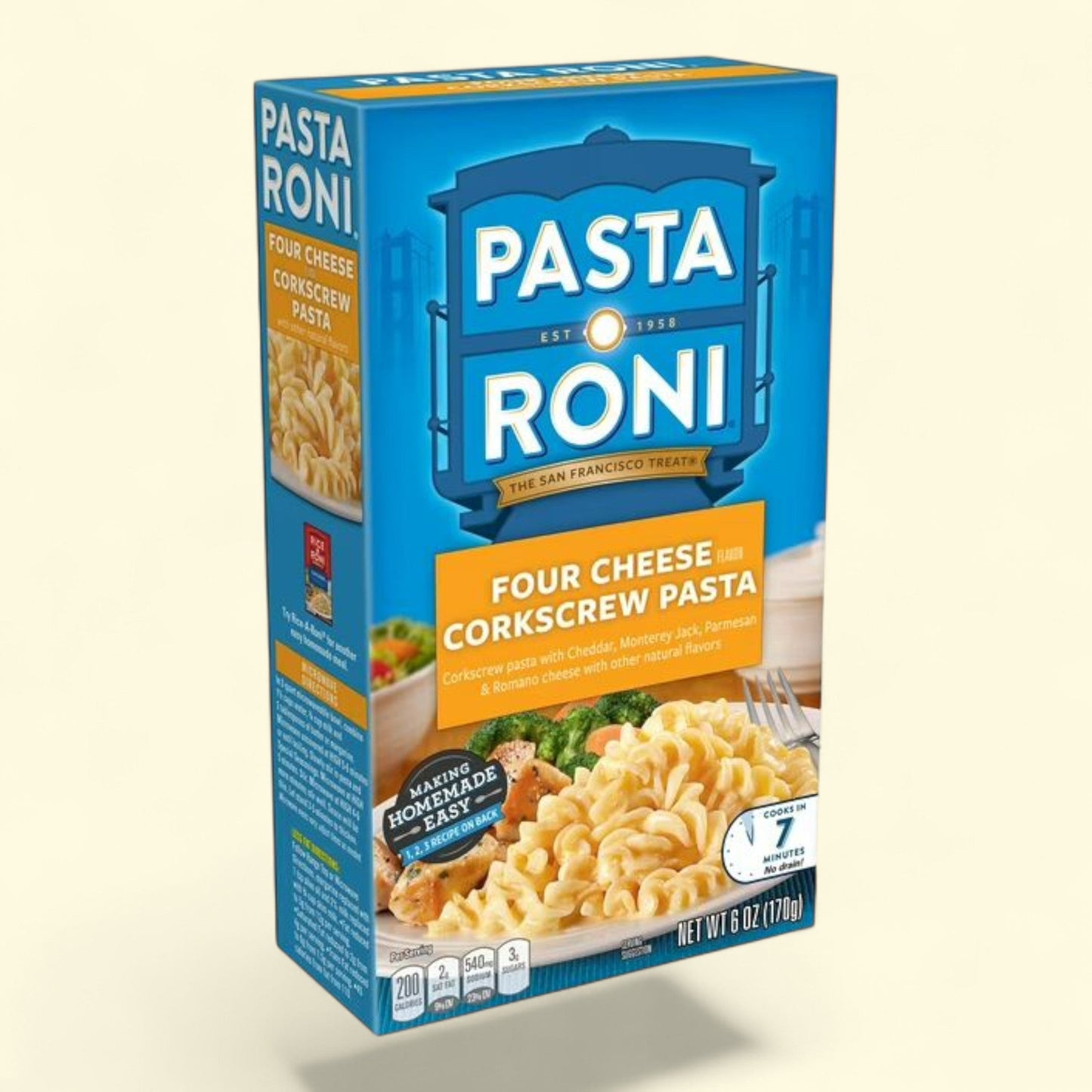 Pasta Roni Four Cheese Corkscrew Pasta, 6oz