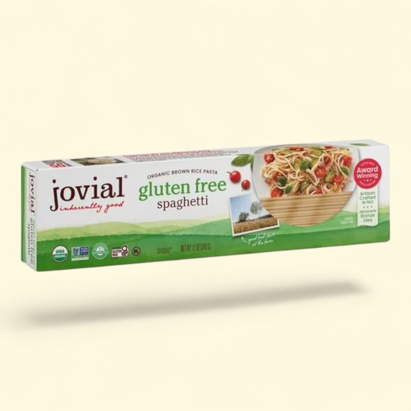 Spaghetti au riz complet Jovial, 340 g