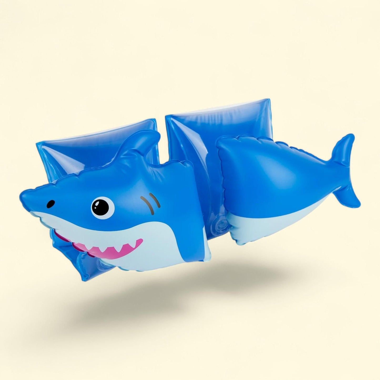 Sunnylife Coconut Grove - Kids Boys Inflatable Swim Arm Bands Finn the Shark, Blue, Age 3-6 Years, Pool & Float Toy, 6 in