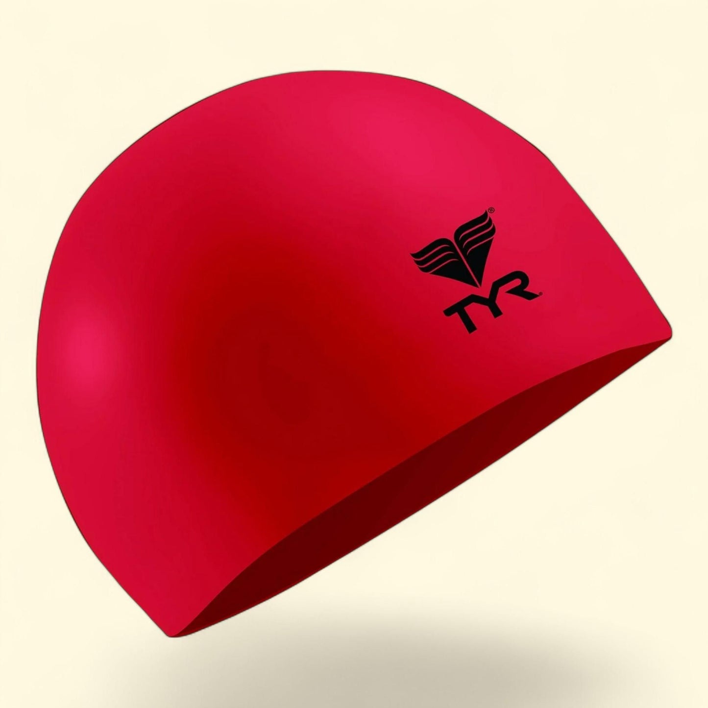 Bonnet de bain TYR, taille adulte, en latex, bleu marine, 10,2 x 83,8 x 66 cm