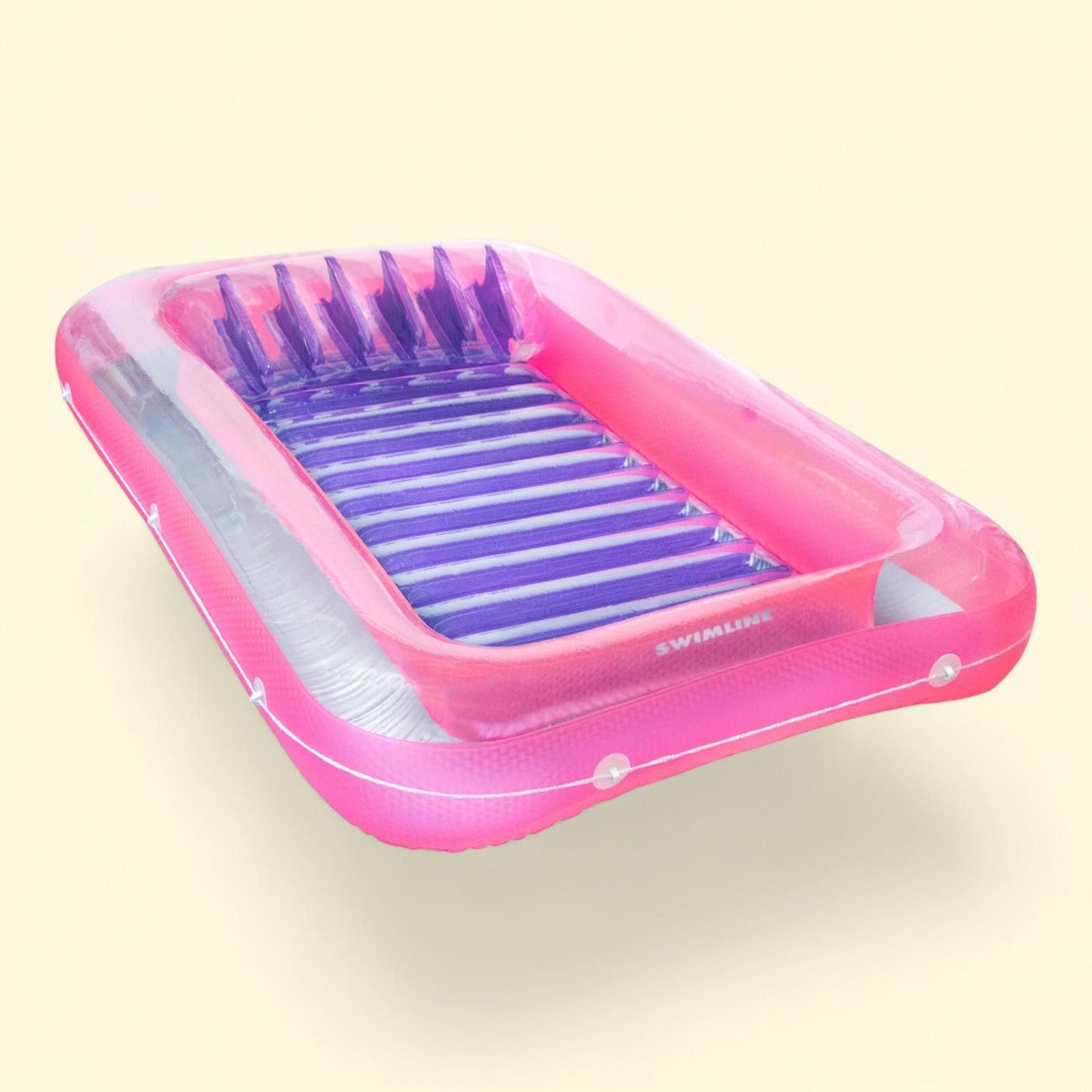 Swimline Suntan Tub Pool Lounger, Pink/Purple, 70.00 x 46.00 x 8.00 in