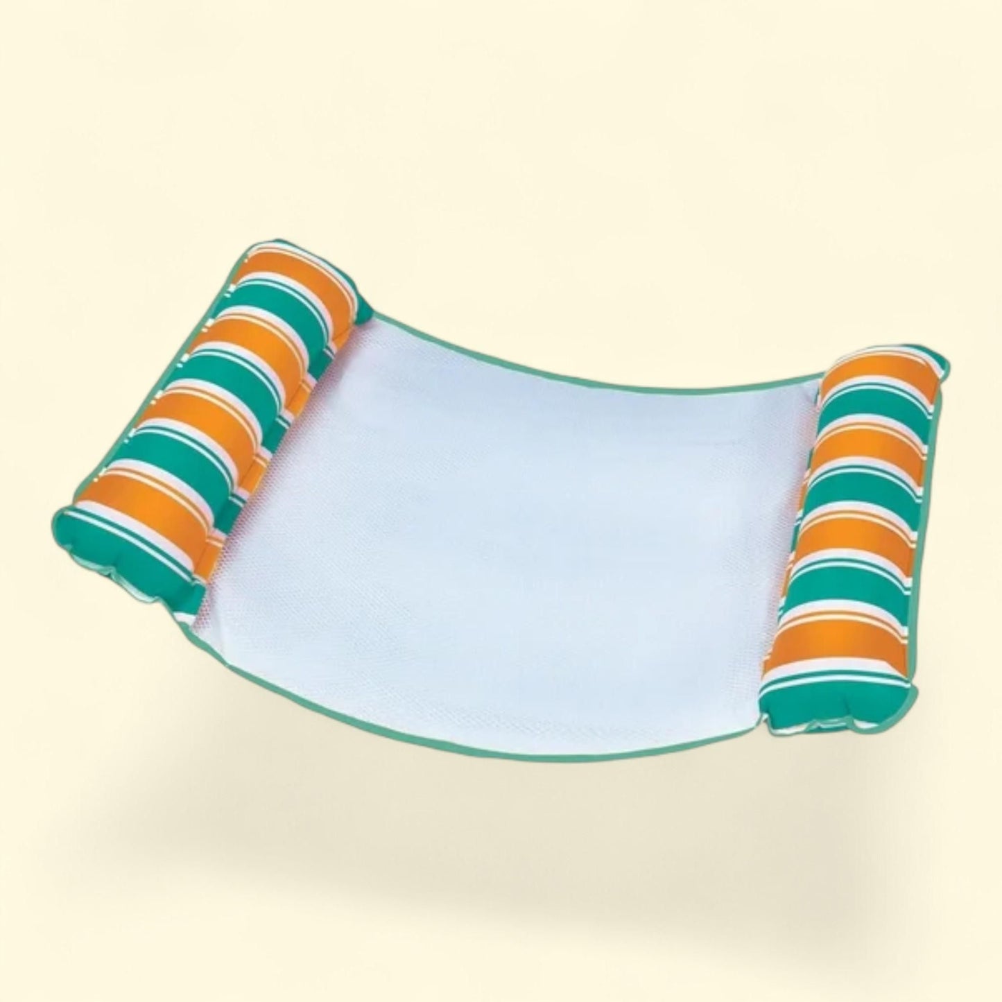 Aqua-Leisure Monterey Hammock Pool Float, Teal/Orange Stripe, 250 l... — authentic US product shipped worldwide by Treatspree