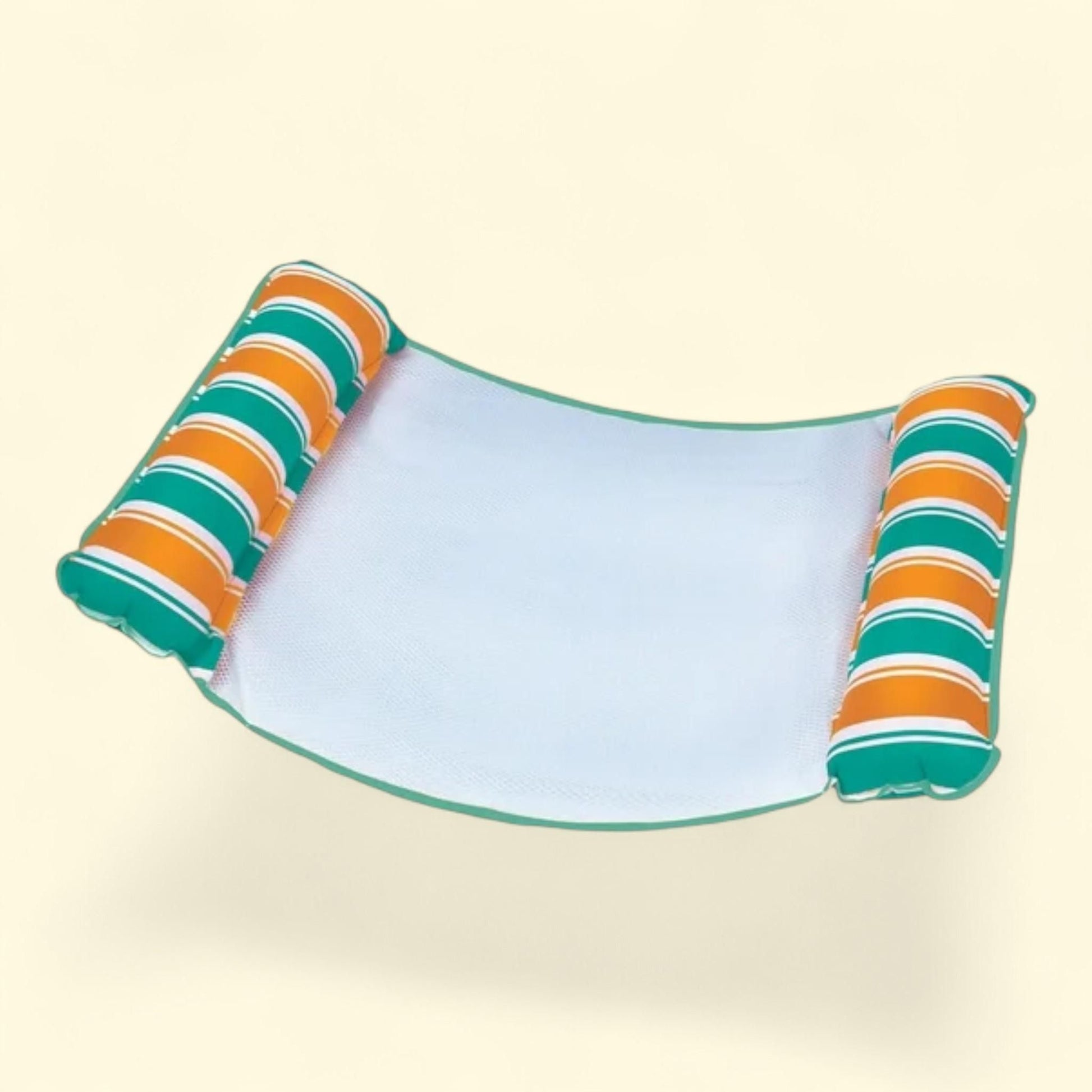 Aqua-Leisure Monterey Hammock Pool Float, Teal/Orange Stripe, 250 l... — authentic US product shipped worldwide by Treatspree