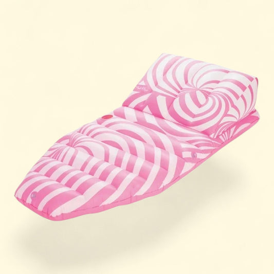 Funboy Float Life Pink Twist Sun Lounger Pool Float, 65''
