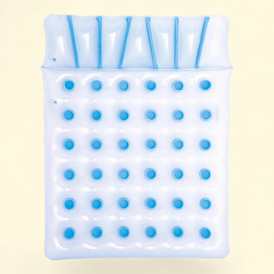 Bestway: Double Beach Bed Lounge - Blue, 6ft 4" x 56"