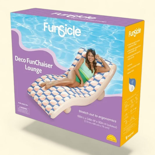 Funsicle: Deco FunChaiser Lounge, 68x34x30"