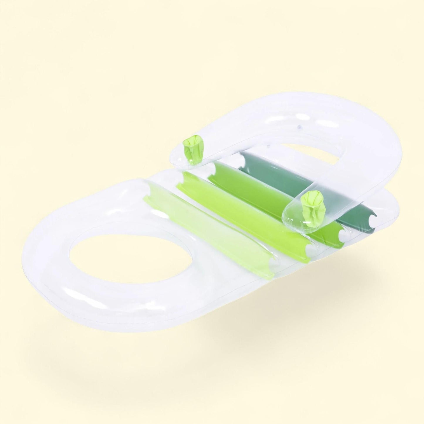 Inflatable Pool Lounger, 59" Green Transparent