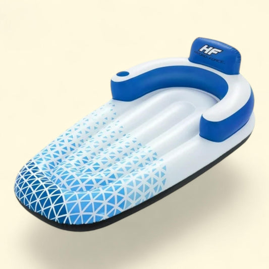Bestway Inflatable Pool Lounge, Indigo Wave, 72" x 42"