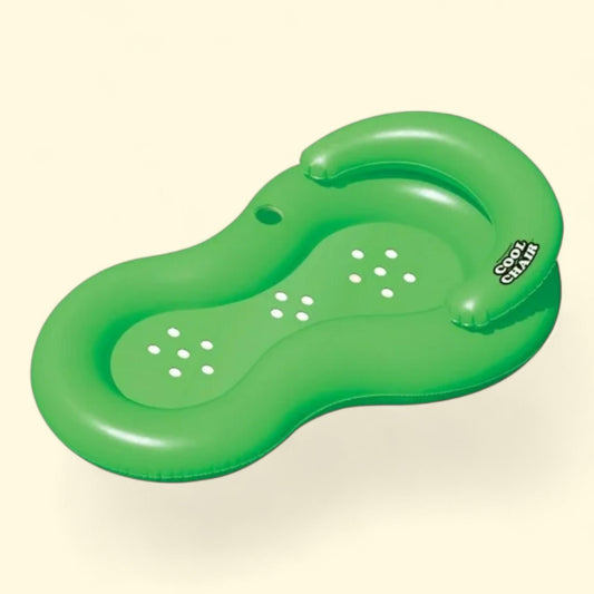 Inflatable Cool Lounge Chair, Green, 62.5-Inch