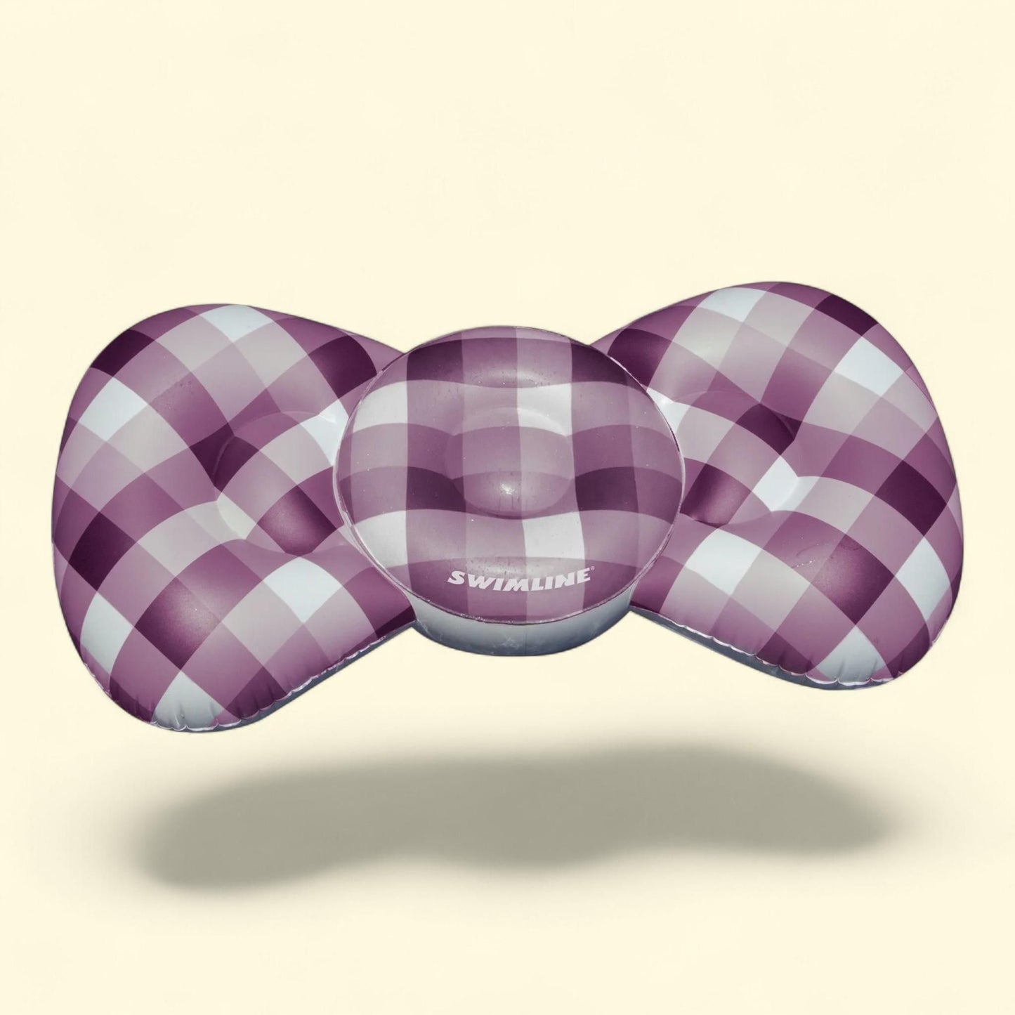 Inflatable Bow Tie Lounge Swimming Pool Float, 76-Inch