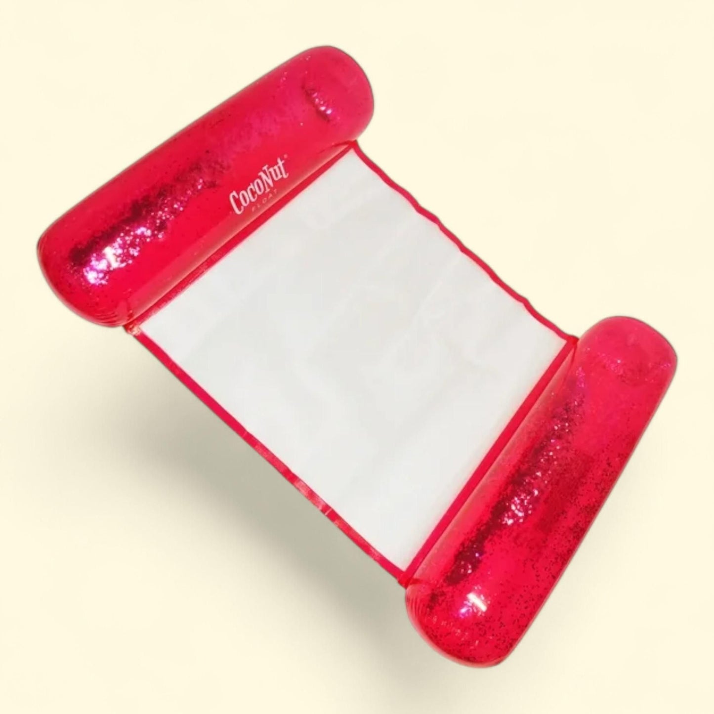 CocoNut Float: Pink Glitter Hammock Pool Lounger, 49" x 30"