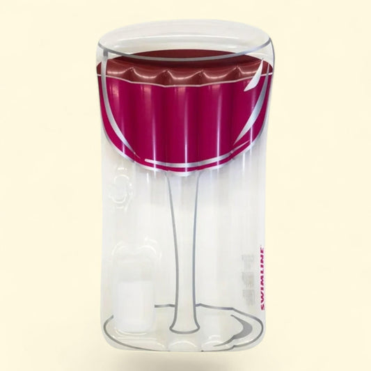 Swimline Inflatable Red Wine Raft Float, 60.00 x 60.00 x 1.00 in