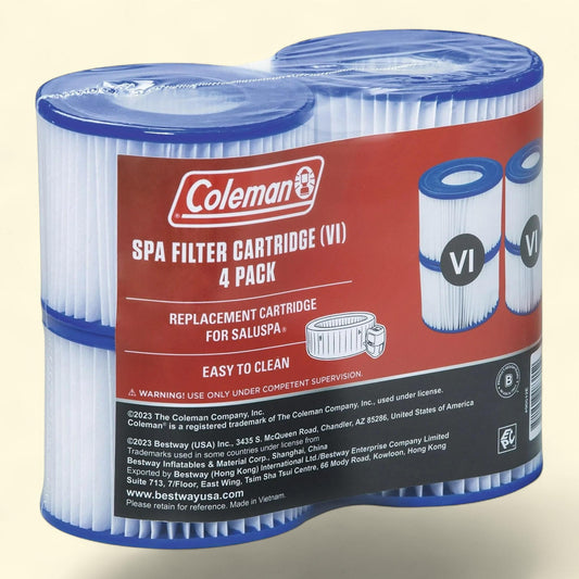 Coleman Spa Filter Cartridge, Type VI, Pack of 4