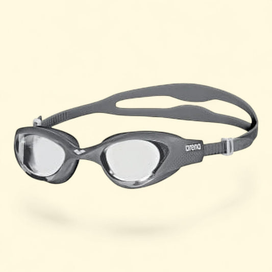 Arena The One Swim Goggles, Clear-Grey-White, Non-Mirror Lens, 0.09 lbs