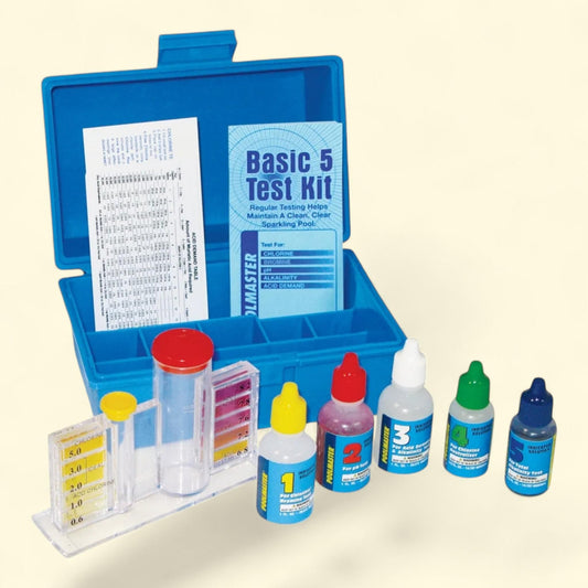 Poolmaster 22260 Basic Collection 5 Way Pool & Spa Water Test Kit, 0.5-ounce