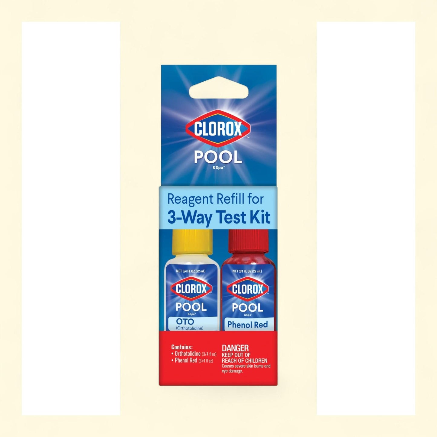 Recharges de réactif 3-Way Clorox Pool&Spa, 15 ml