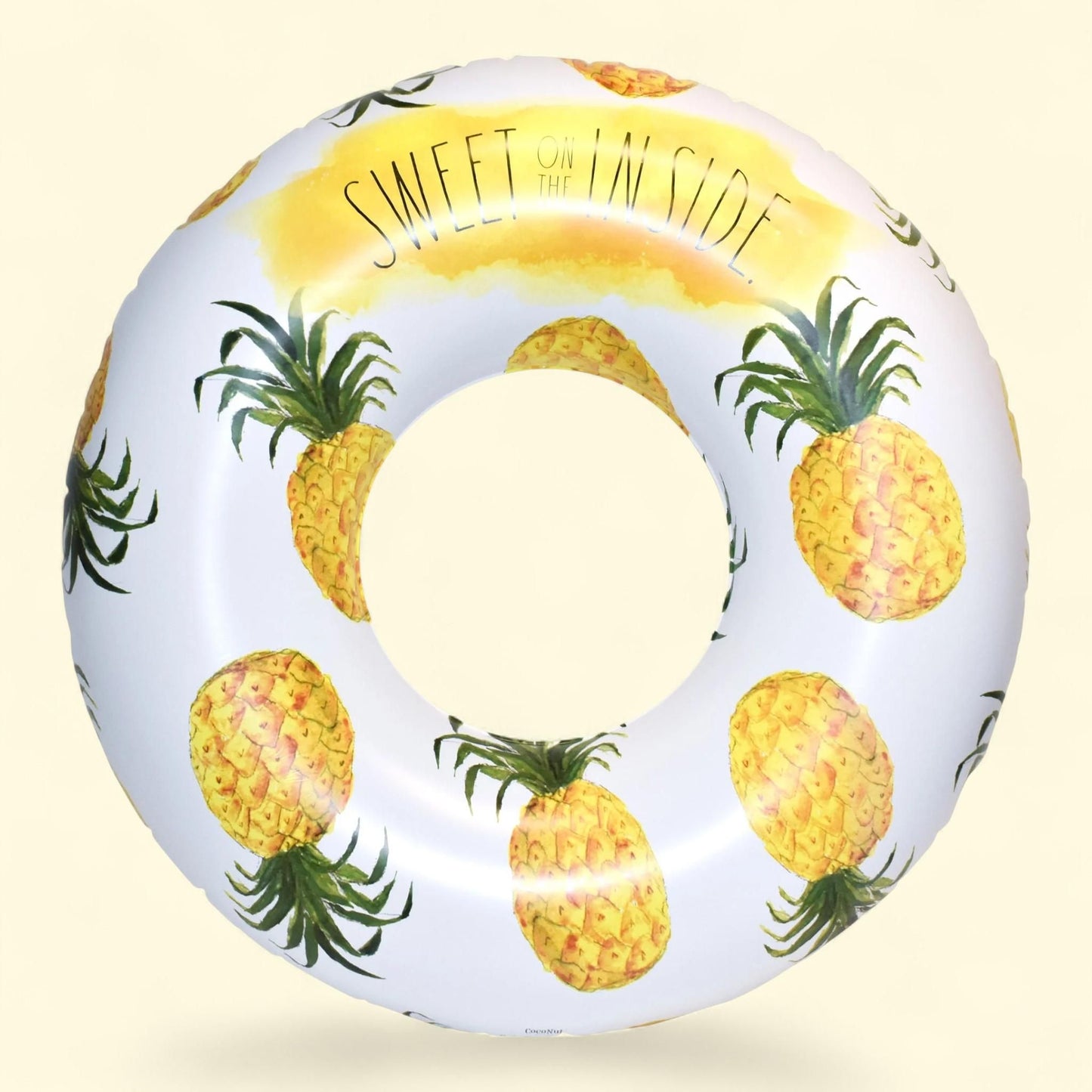 Rae Dunn: Pineapple Inflatable Jumbo Pool Tube, 48"