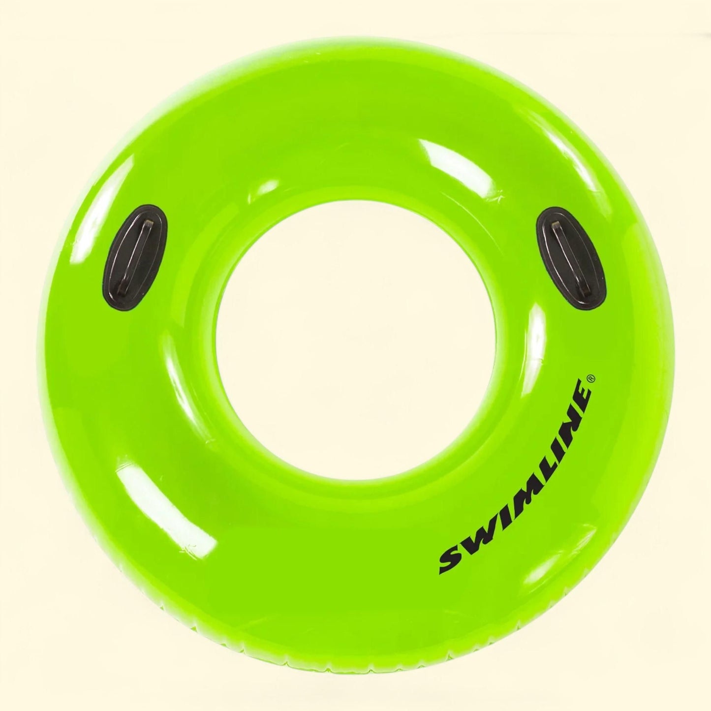 Water Sports Inflatable Bright Green Swimming Pool Inner Tube Ring Float, 48"