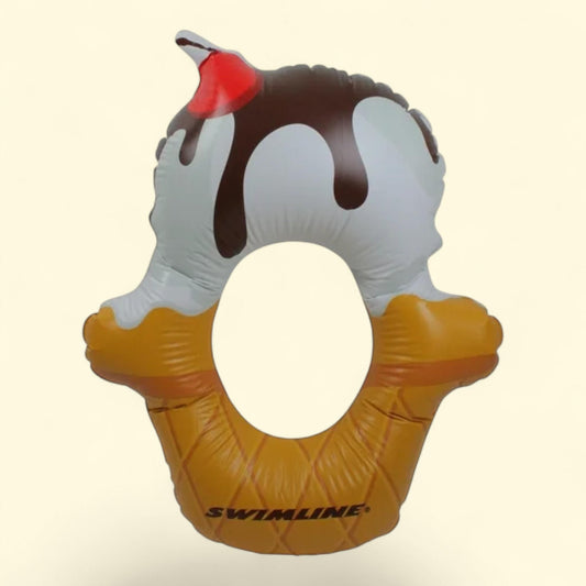 Inflatable Ice Cream Ring Pool Float, 46"