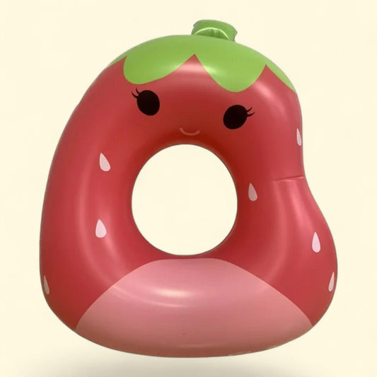 BigMouth Inc Inflatable Squishmallows Scarlet The Strawberry Float, 41.00 x 48.00 x 14.00 in