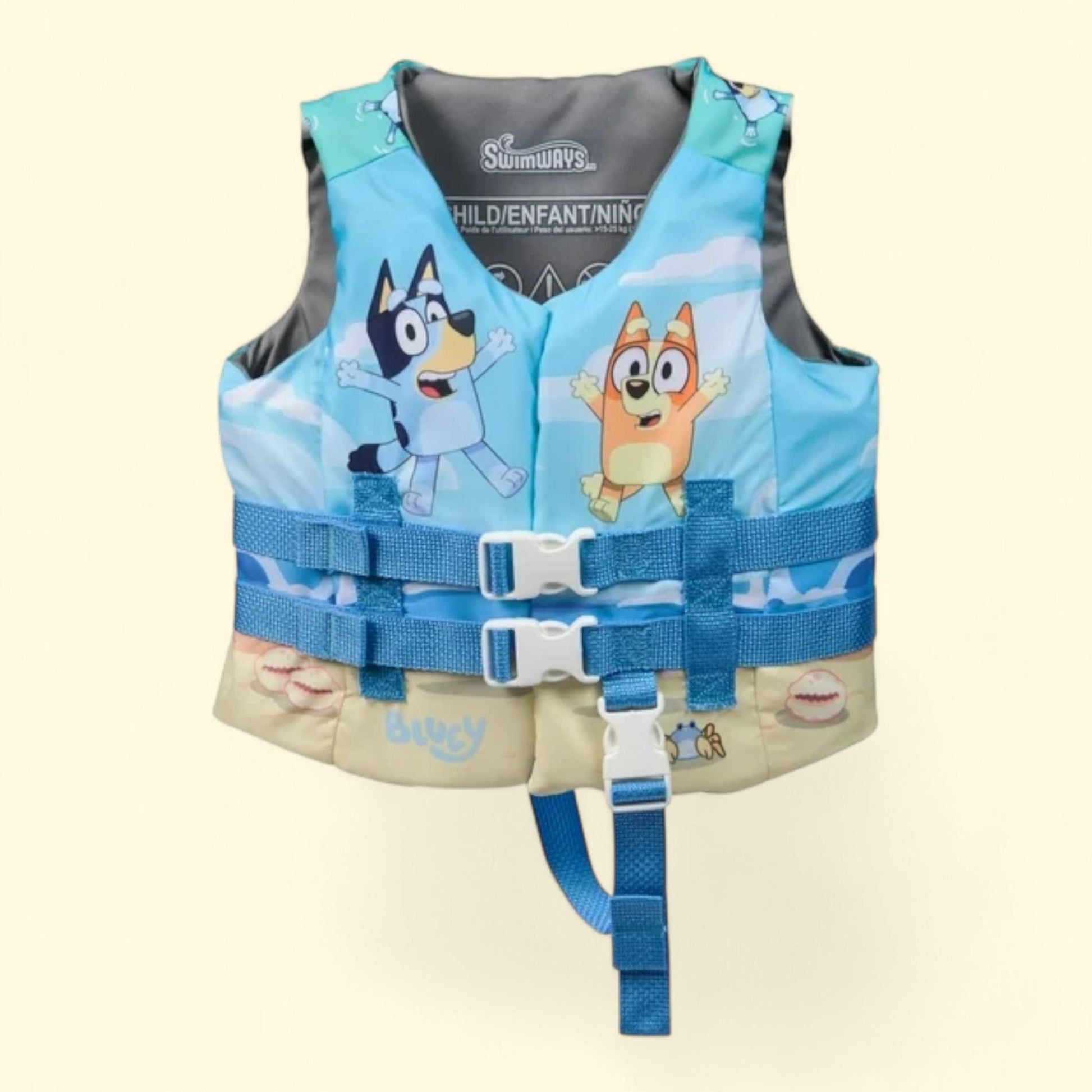 SwimWays Bluey Life Jacket, Kids 33-55lbs — authentic US product shipped worldwide by Treatspree