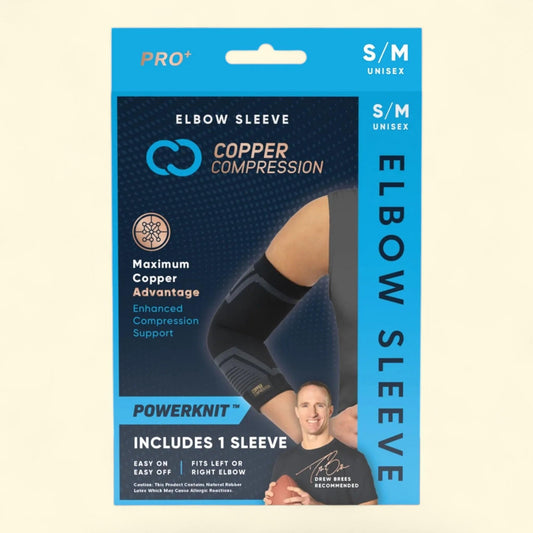 Copper Compression PRO+ Powerknit Elbow Sleeve S/M