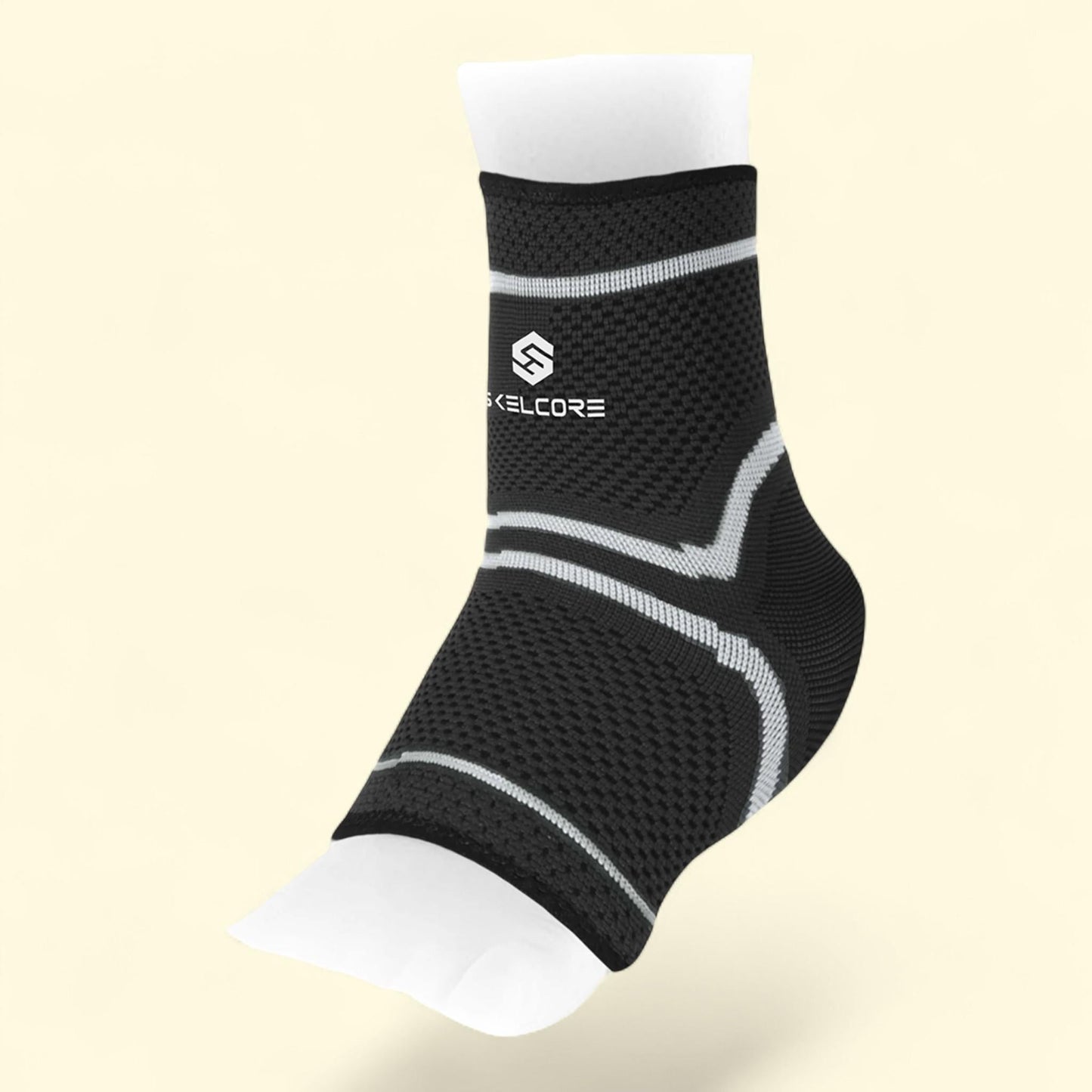 Skelcore Ankle Compression Sleeve, Plantar Fasciitis Sock -  M