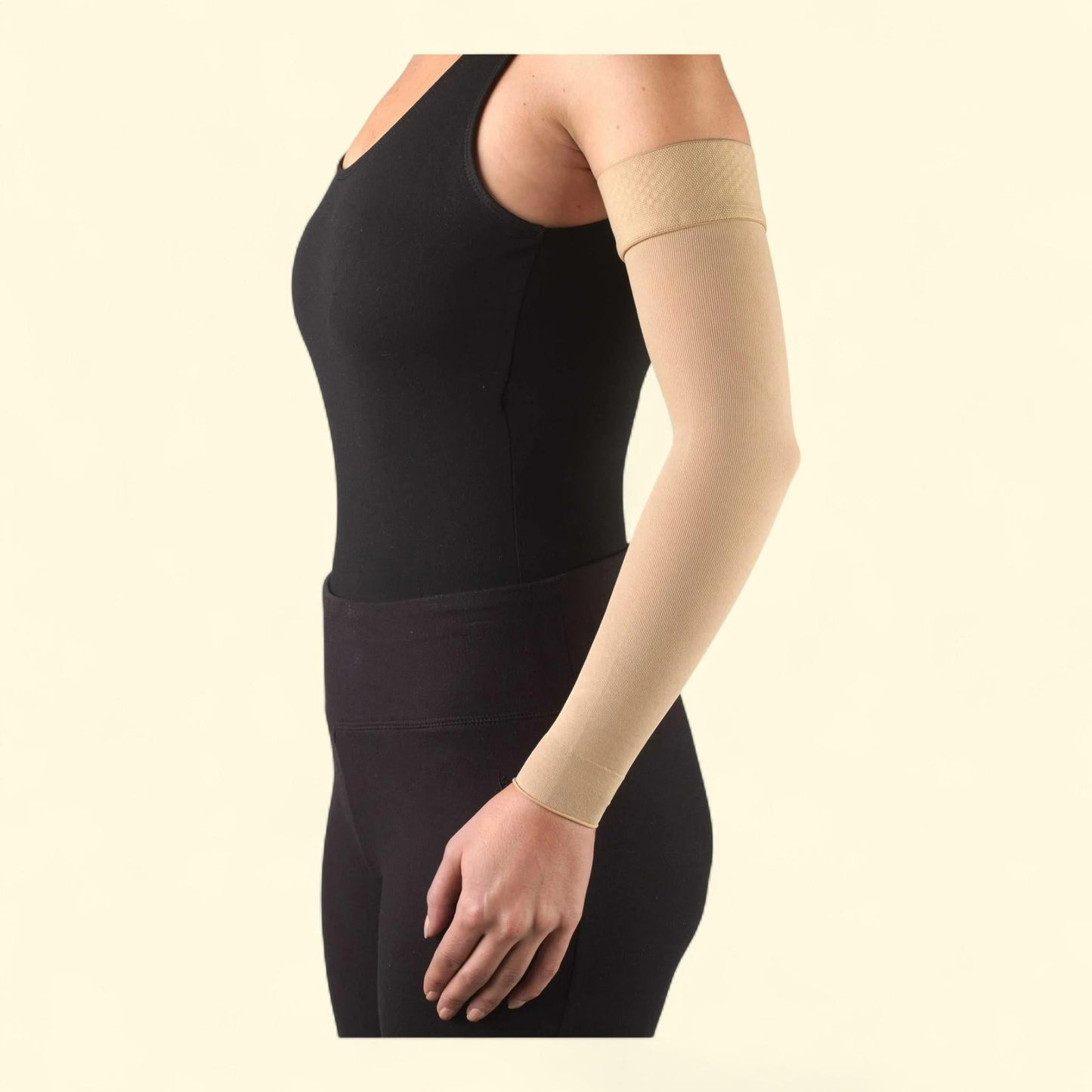 Truform Compression Arm Sleeve, 20-30 mmHg, Beige, Large — authentic US product shipped worldwide by Treatspree