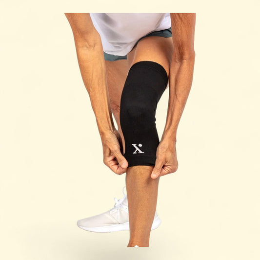 Nufabrx Knee Compression Sleeve, 17-21.5 inches