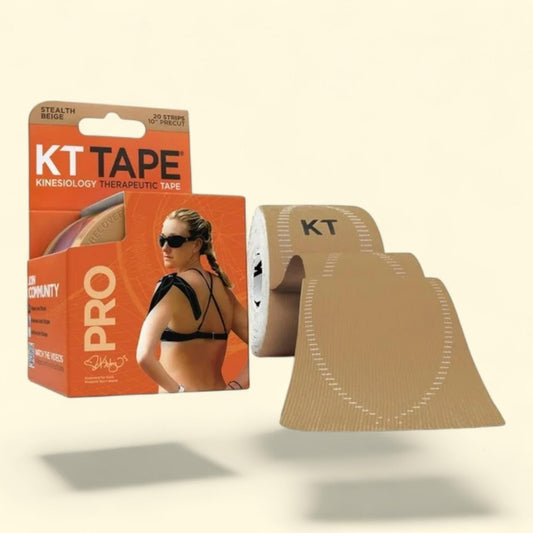 KT Tape Pro, Ultra-Breathable Synthetic Kinesiology Tape, 20 Precut Strips