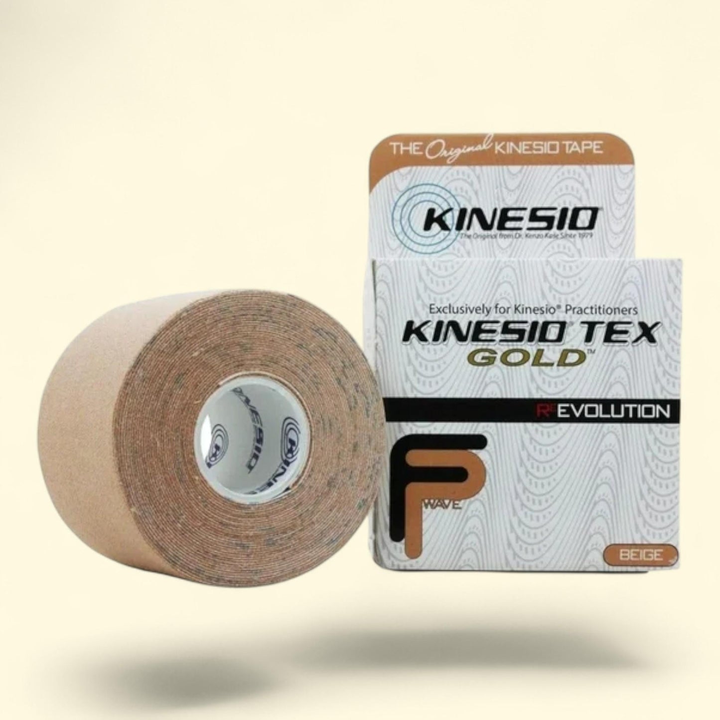Kinesio Tape, Tex Gold FP, 2" x 5.5 yds, Beige