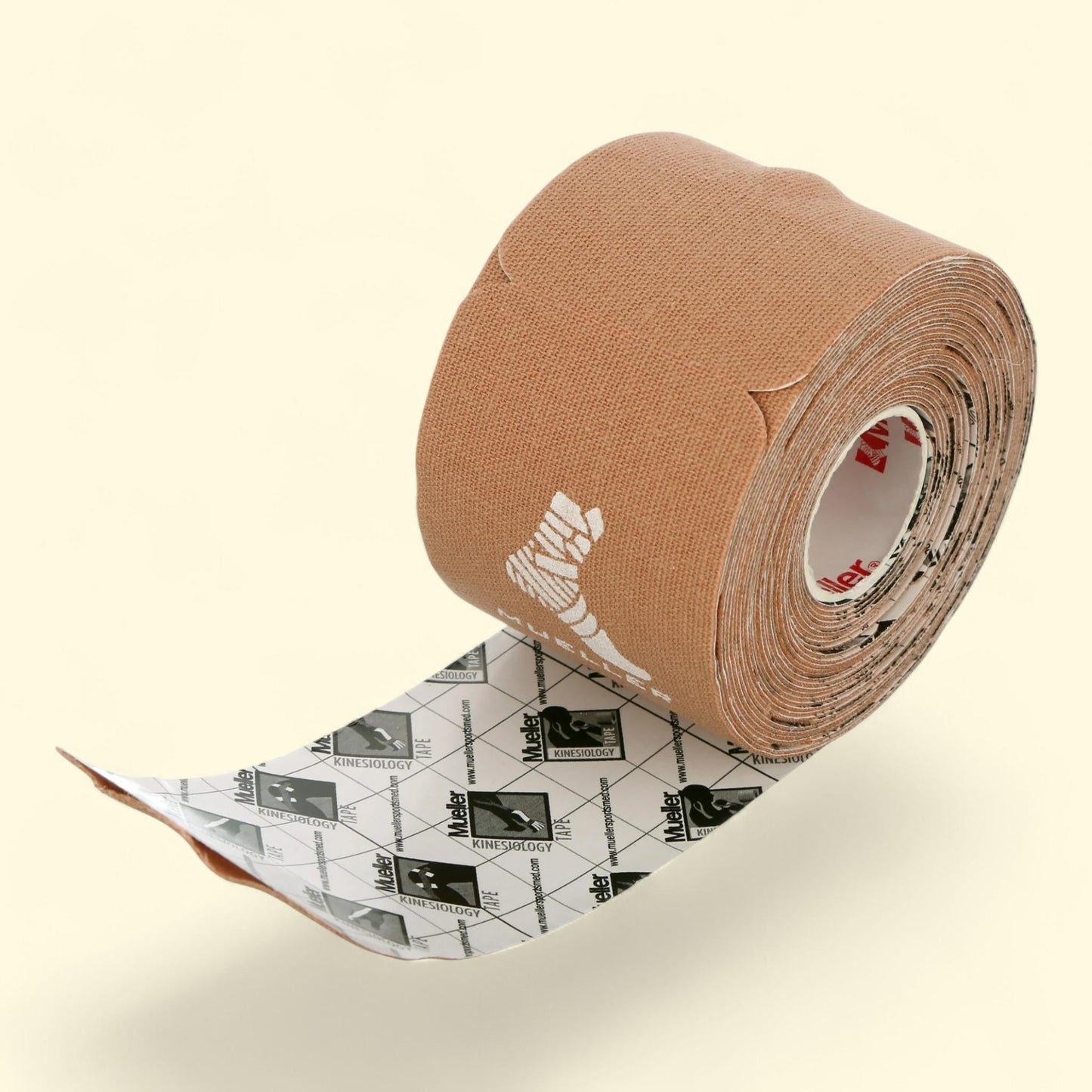 Mueller Kinesiology Tape, Precut I-Strip Roll, 20 Strips, Beige